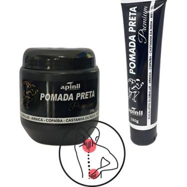 Imagem de Kit 2 Pomada Preta Premium Anti-inflamatória Alivia Dor 290g - Apinil