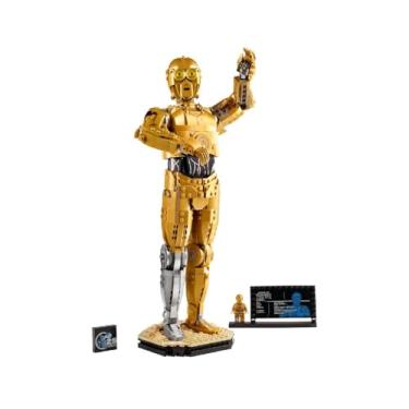 Imagem de LEGO Star Wars 75398 C-3PO Figura de Droide - Presente do Dia do Pai para Fãs - Maquete de coleção para adultos - Minifigura de personagem - Decoração de casa e escritório