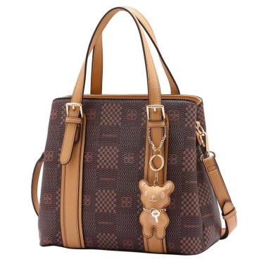 Imagem de Bolsa Feminina Elegante Funcional Chaveiro Ursinho Chenson