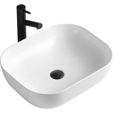 Imagem de Cuba Deend De Cerâmica Rettangolo Para Banheiro 50x40x15cm