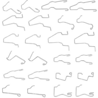 Imagem de Lyxheth 24 peças de clipes de lâmpada de carro de aço inoxidável, clipe de mola retentor universal à prova de arranhões para lâmpadas H1 H3 H4 H7