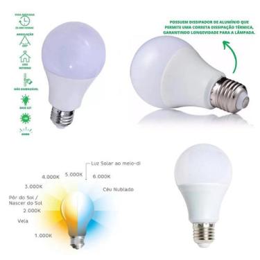 Imagem de Luminária Mesa Abajur 50Cm Articulada Flexível + Lâmpada Led - GIMPO, 