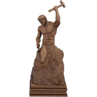 Imagem de Estátua Self Made Man - Auto Lapidação - Versão 2 (Cor Madeira)