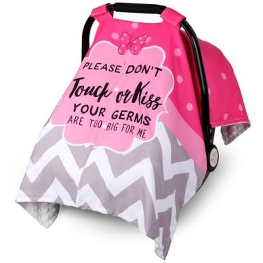 Imagem de Metplus Capa de assento de carro de bebê estilo escrita 2 em 1, dossel de assento de carro para bebês, capa de amamentação multiuso para mãe, capas de transporte de bebê, meninos recém-nascidos,