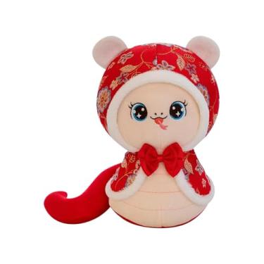 Imagem de Shakven Brinquedo de pelúcia animal fofo, brinquedo de pelúcia criativo | 2025 Ano da Cobra Bonitos Brinquedos de Pelúcia Boneca de Pelúcia | Almofada infantil macia, mascote de brincadeira, decoração