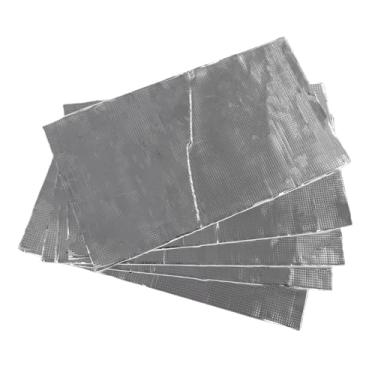 Imagem de Luocute Tapete Amortecedor de Som de Carro, 5 Folhas de Borracha, Isolamento de Ruído, Almofada de Amortecimento de Vibração Com Superfície de Folha de Alumínio para RVs, Iates, Móveis