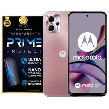 Imagem de Película de Hidrogel Moto G13 Frente e Verso Hd Ou Fosca (Transparente)