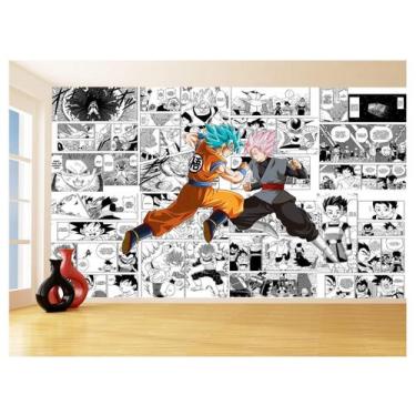 Imagem de Papel De Parede Dragon Ball Goku Vegeta Anime 3,5M Dbz247 - Você Decor