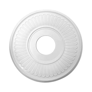 Imagem de Ioensy Lustre com medalhão de teto, base fácil de instalar, para ventilador de teto, ideal para decoração de sala de jantar e restaurante.