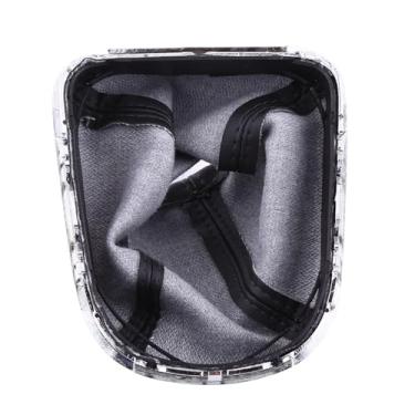 Imagem de AYNEFY Cabeças de Mudança Acessórios de Mudança Confortável à Prova de Poeira Design Couro PU Automotivo de Marcha Vara Bota Polaina Tampa da Bota de de Marcha Com Moldura Cromada para de 2008 2012