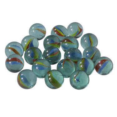 Imagem de Bola Bolinha de Gude Grande Colorida Vidro Decoração 20und