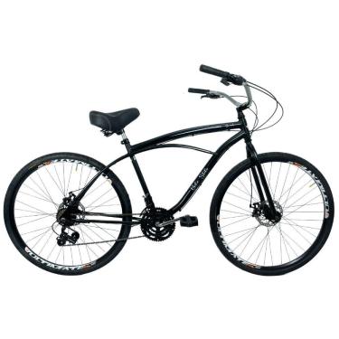 Imagem de Bicicleta Beach Caiçara 29 Freio A Disco 21 Marchas Preto