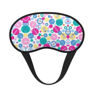Imagem de Linda máscara de dormir com estampa de enfermeira blecaute, máscara para os olhos, leve, macia, para dormir, meditação, viagem, ioga