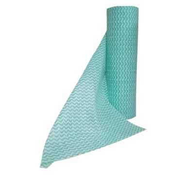 Imagem de Panos de Limpeza dompestica Multiuso Descartáveis, Rolo com 50 Unidades, 25x30cm Cores Sortidas (Verde)