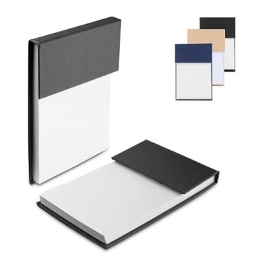 Imagem de Caderno A5 com Capa Dura, 80 Folhas Pautadas, Material Sintético, Suporte para Caneta, Elástico, Miolo Bege (Mini caderno AE Azul)