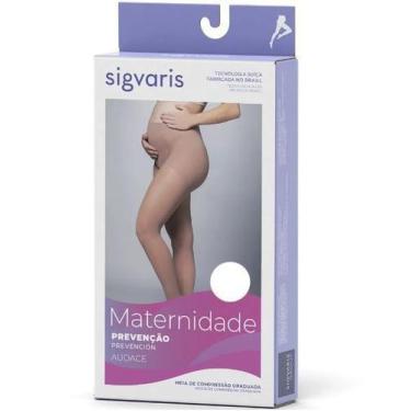 Imagem de Meia Calça Gestante 12Ob Audace 15-20Mmhg com Ponteira Bege Sigvaris ,
