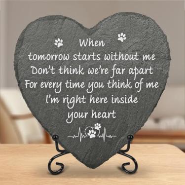Imagem de Pawfect House Still Loving You in Silence, 20 x 20 cm Pedras Memoriais para Animais de Estimação para Cães, Presentes Memoriais de Gato para Perda de Gato, Pedras de Jardim Decorativas, Presente de