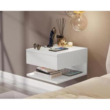 Imagem de Kit 2 Mesas Cabeceira Suspensa Florida Plus Cores Comprar - Comprar Mó