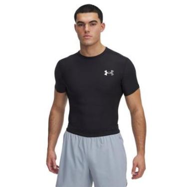 Imagem de Camiseta de Treino Under Armour Heatgear Masculina M Preto-Masculino