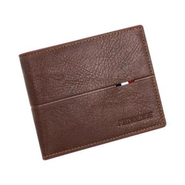 Imagem de Carteira Masculina Slim De Alta Qualidade Em Couro PU Com Zíper Curto,