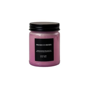Imagem de CW Studio Vela perfumada Prosecco Berry 185 g – Vela de vidro colorida premium e elegante para relaxar a atmosfera doméstica e dar de presente