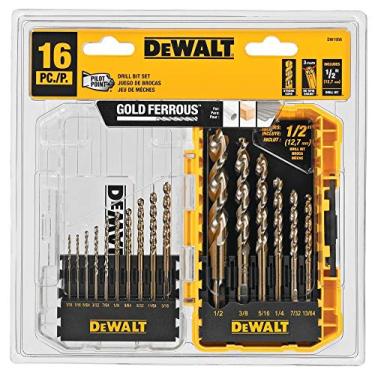 Imagem de DEWALT - DEW-DW1956 Drill Bit Set with Pilot Point, 16-Piece (DW1956)