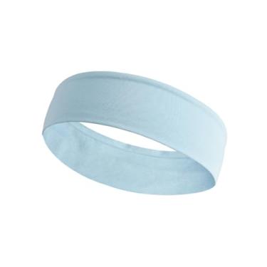 Imagem de Faixa de cabeça de fitness, faixa elástica antiderrapante para ioga para homens e mulheres, corrida, ioga, acessório de cabelo fitness (azul)