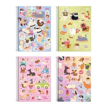 Imagem de Caderno Cd 01X1 80 Folhas, Hug Me, 21 mm, Tilibra, Multicolor, 314129 - SORTIDO