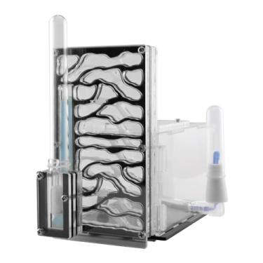 Imagem de Baoblaze Casa de formigas, de acrílico, fazenda, vila, transparente, compacto, com alimentador, aprendizado, umidade, caixa- para casa de formigas, Preto