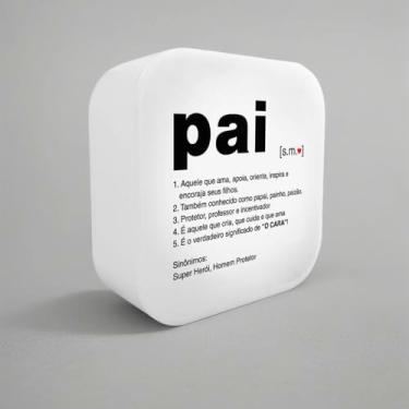 Imagem de Luminária Box LED Pai, Branco, Polietileno, 23x23x9cm, Bivolt, Luz Difusa, Decorativa