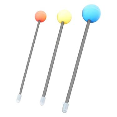 Imagem de menolana Baquetas para gongo, baquetas de fricção, cores aleatórias, acessórios para instrumentos musicais de meditação, gongos chineses e percussão, 3 Peças