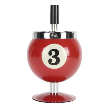 Imagem de Cinzeiro de bilhar, cinzeiro decorativo de extinção automática à prova de vento com tampa, ideal para restaurante doméstico KTV Bar (3)