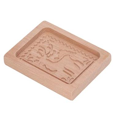 Imagem de GLOGLOW Molde de Cozimento, Carimbo de Madeira de Faia para Pão de Gengibre, para Assar Biscoitos e Biscoitos Esculpidos Em Madeira (#4)