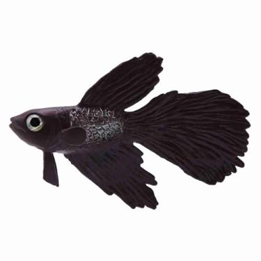 Imagem de Generic Tanque de Peixes de Silicone Pequeno Engraçado Decoração de Peixes Artificiais Ornamento Realista para Aquário (Nº 2 Betta Marrom)