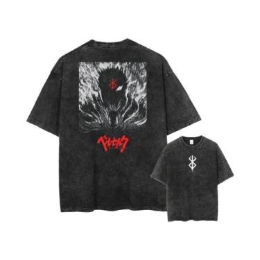 Imagem de Camisetas Unissex Oversized De Alta Qualidade Em Algodão Com Estampa B