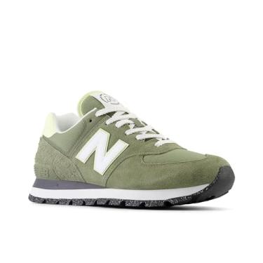 Imagem de New Balance Tênis masculino ML574DVC, Azul/laranja, 44