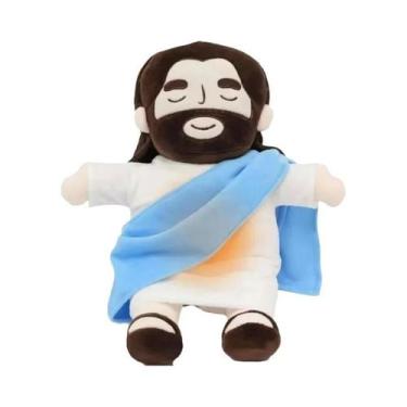 Imagem de Boneco De Pelúcia Jesus Para Crianças, Brinquedo Calmante Com Música D