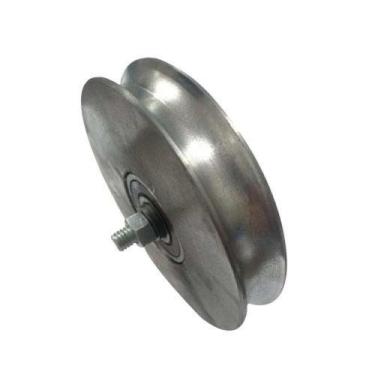 Imagem de Roldana Ferro Maciça 50mm Tipo U Redonda 1-2 C- Parafuso - Fabricação 