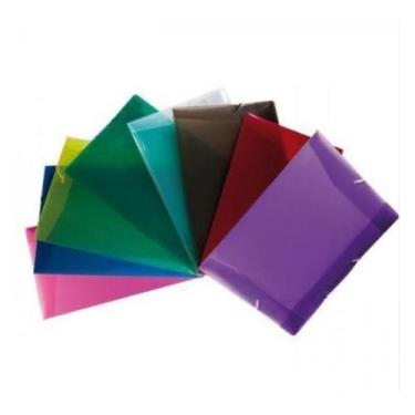 Imagem de 10 pastas pvc oficio aba elastico fina grande a4 ofício 335x235 - CRIA