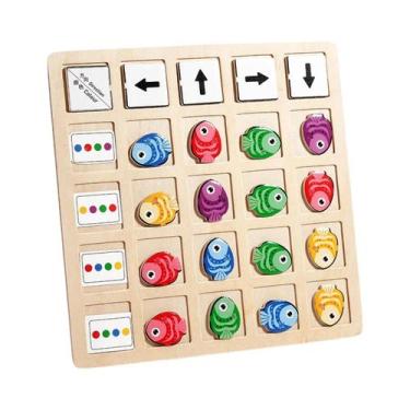 Imagem de Brinquedo Educativo De Madeira Montessori Para Crianças, Jogo De Tabul