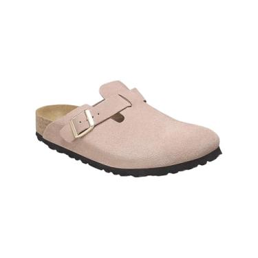 Imagem de Birkenstock Tamancos de trabalho masculinos Boston, rosa, 8/8.5
