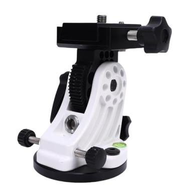 Imagem de TOPINCN Telescópio Latitude Base Base de Ajuste de Ajuste de Latitude para Telescópio Astronômico de 0 a 90 Graus Ajustável Com Botões Duplos para Montagens Equatoriais Equipamento (Branco)