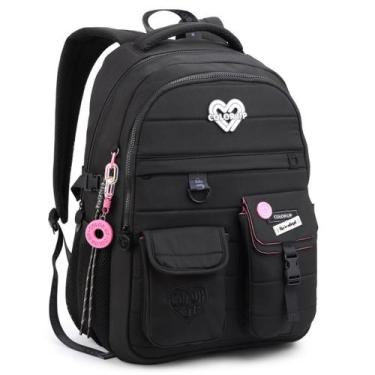 Imagem de Mochila Juvenil Feminina Candy - Seanite, Preto