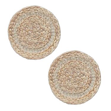 Imagem de Lugar Americano Redondo Fibra Natural Jacinto D´água 38cm 2 Unidades