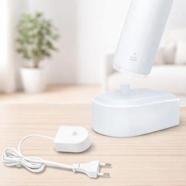 Imagem de Estação de carregamento de escova de dentes elétrica compatível com Braun Oral B iO6, iO5, iO4, iO3, Genius X, Pro 3000, Vitality Pro
