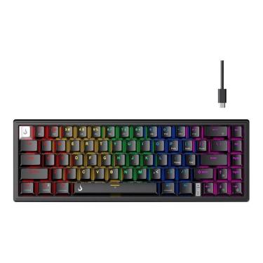 Imagem de Teclado Mecânico Gamer Rise Mode GM1 Pro Black Mini (65%) Switch Outemu Brown USB-C RM-TCM-GM1P-BBRO-Unissex