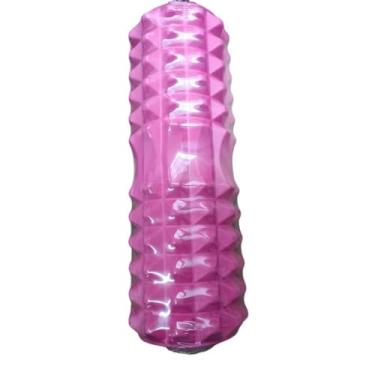Imagem de Rolo de Massagem Foam Roller Liberação Miofascial EVA | Massageador Muscular para Yoga, Pilates e Pós-Treino(Pink)