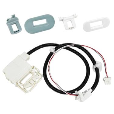 Imagem de WH08X32697 290D3070P002 Conjunto de interruptor de trava de tampa adequado para peças de reposição GE Hotpoint para WH08X31577 WH01X279 WH01X24114 WH01X27954 GTW220ACK1WW GTW220ACK2WW