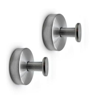 Imagem de Zooshine Pacote com 2 ganchos de ventosa para banheiro, cozinha, espelho, porta de vidro, esponja de bucha, casaco, saco, azulejo, toalha - comporta 15 kg, ganchos reutilizáveis de armazenamento a