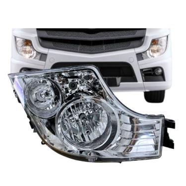 Imagem de Farol Principal Mercedes Benz Actros MP4 MP5 Após 2020 Cromado Lado Direito